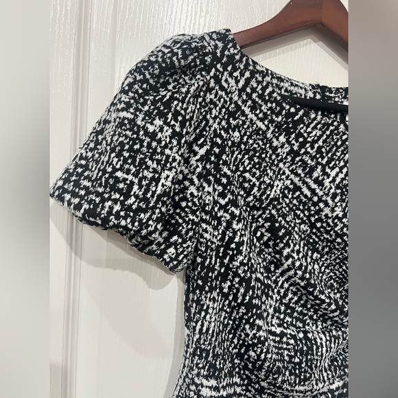 DKNY Black and White Patterned Mini Dress - Picture 3 of 7